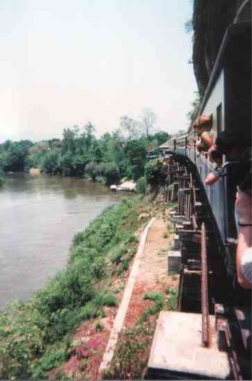 Steam Train By The Kwai Yai River